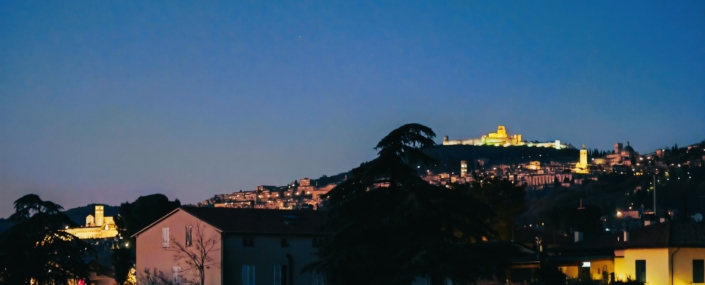 Tramonto vista Assisi.